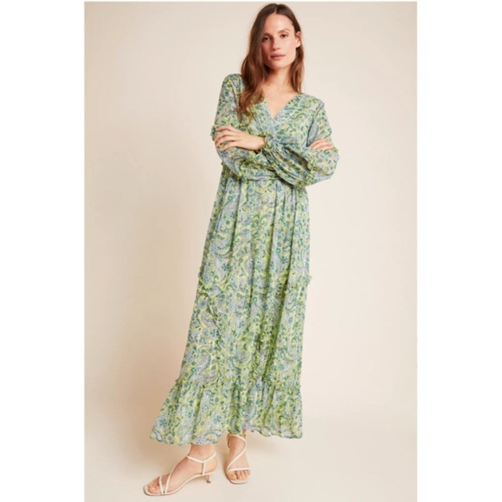Anthropologie | Ranna Gill Paisley Long Dress